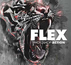 极品PS动作－炫光艺术：Flex Photoshop Action